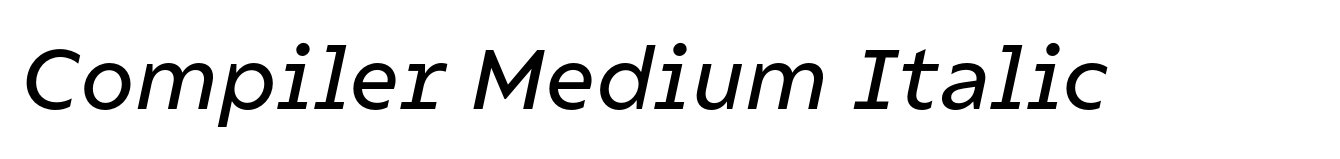 Compiler Medium Italic image
